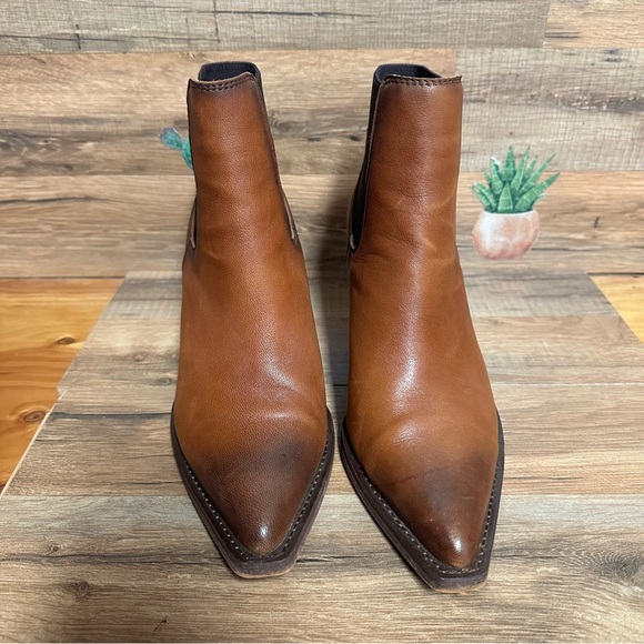 Vintage Havana women’s Patron leather ankle boots pointy toe size 8.5 - Picture 3 of 10